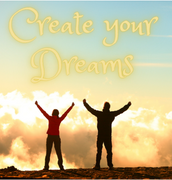 Spiritual Life Coaching "create your dreams" transformational coach graphic